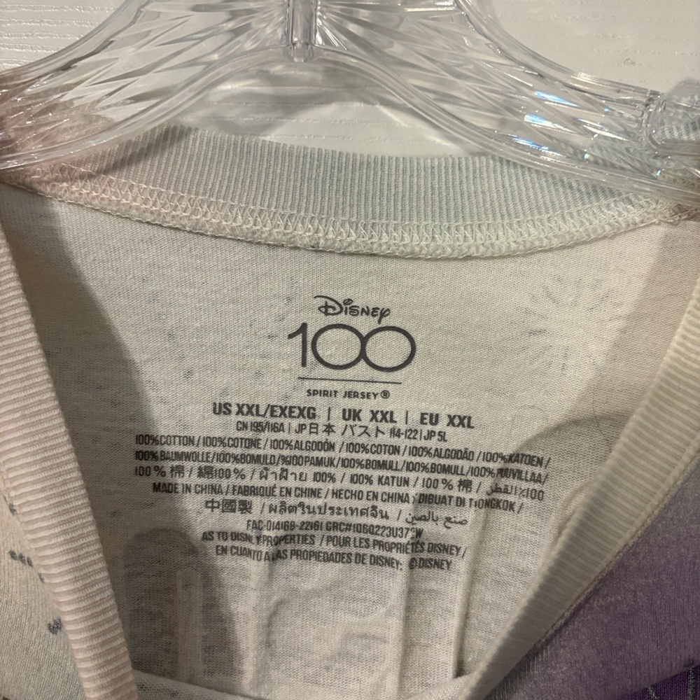Walt Disney World 100 Year Anniversary Spirit Jersey XXL Tie Dye Pink Mickey - Picture 8 of 9